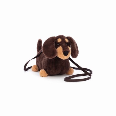 Jellycat Otto Sausage Hond Tas | QW7263518